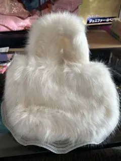 H＆M ホワイトファー　ミニバック