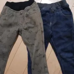 裏起毛長ズボン2点セット 100cm