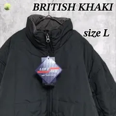 【未使用品】ブリティッシュカーキ ジャケット ジップアップ 黒 サイズL メンズ