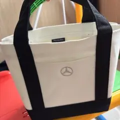 Mercedes-Benz トートバッグ ホワイト/ブラック