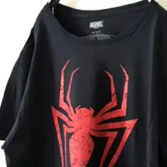 マーベル スパイダーマン 映画 Tシャツ L ブラック 黒 古着