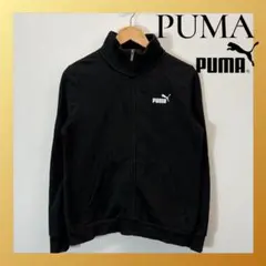 人気！】PUMA プーマ トラックジャケット ブラック ロゴ刺繍 Y2K M 