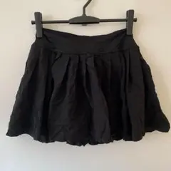 一点物✨️【M】フレアスカート ブラック 黒 ミニ キッズレディース シンプル