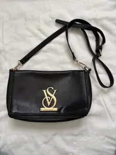 ☆Victoria ★Victoria's Secret★ストーンロゴ★大判トートバッグ★カバン★黒