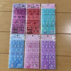 【正規品】　タイルシール　キティ　クロミ　マイメロ　6枚