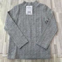 新品未使用 ミキハウス ホットビスケッツ リブ編み グレー110