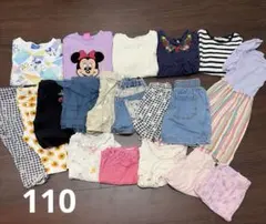 女の子　まとめ売り　ミニーマウスデザイン キッズ服セット 110