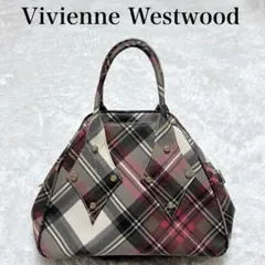 Vivienne Westwood ヤスミン ハンドバッグ タータンチェック赤系
