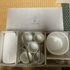 器館 UTSUWAKAN 白磁 酒器セット 冷酒 徳利 ぐい呑み 5客