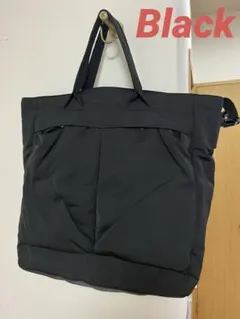 【美品】ユニクロ UNIQLO C 2WAYユーティリティバッグ　ブラック　黒