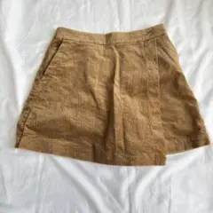 ユニクロ コーデュロイスカート ショートパンツ キュロット