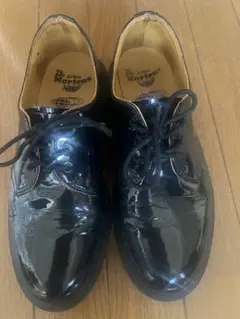 Dr. Martens Xビームス黒 エナメル レースアップシューズ