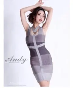 ANDYGLAMOROUSバンテージ×ボーダーグラデドレス