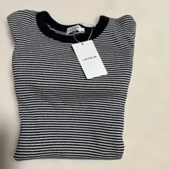 専用　本日限定　LEPSIM ブラック・ホワイトストライプ長袖Tシャツ