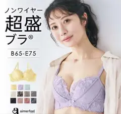 aimerfeel ラベンダー ブラジャーショーツセット E75 Mサイズ