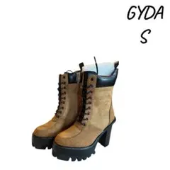 『新品未使用』GYDA ブラウン 厚底レースアップブーツ S
