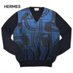HERMES エルメス 式典用馬勒 プルオーバー セーター Lのサムネイル