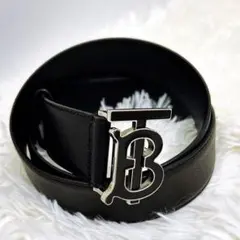 ユニセックス】BURBERRY バーバリー TBロゴ レザーベルト ほぼ未使用