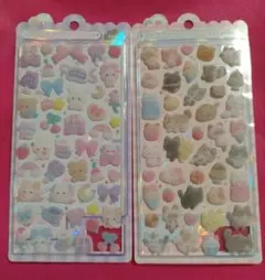 【正規品】ふわふわドロップシール　動物ふわふわ 2枚セット☆