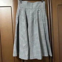 【値下げ】HusHush ☆ 太プリーツスカート グレンチェックのサムネイル
