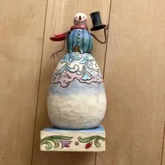 Jim Shore 雪だるま 置物 Hats Off To Winter