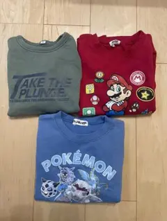 【値下げしました‼️】男の子トレーナー3点セット（130〜140cm）