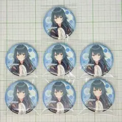 月村手毬 和紙風缶バッジ 7点 作務衣 学マスx極楽湯コラボ～氷煌の湯園地～