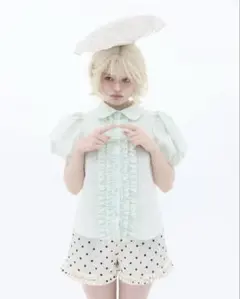 sovisoon big frill crepe blouse pink - メルカリ