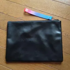 ブラック 合成皮革 ポーチのサムネイル