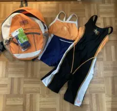ティップネス　水着　130 140cm キャップ　リュック　セット☆まとめ売り
