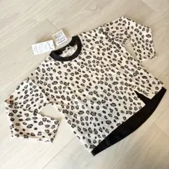 【新品未使用】キッズ服 長袖 重ね着風 カットソー 110cm 保育園 春秋