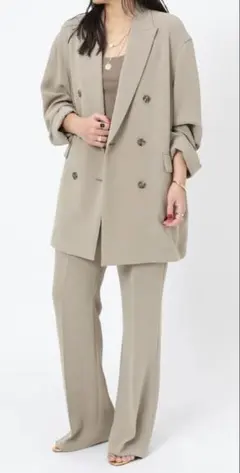 GW価格⭐︎ダブルブレストジャケット&プルオンパンツ