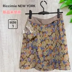 新品未使用✨️ 【Riccimie NEW YORK】花柄 フレアスカート 日本製のサムネイル