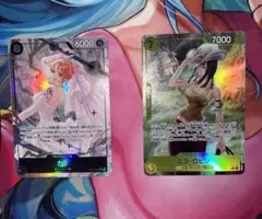 ワンピースカード　神の島の冒険　ナミSRパラレル　ロビンRパラレル　２枚セット