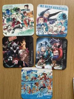 ヒロアカ　原作　アートコースター　5枚セット　ジャンプショップ