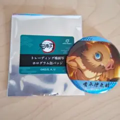 鬼滅の刃 トレーディング場面写 ホログラム缶バッジ ┊︎ 嘴平伊之助