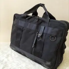 人気✨ポーターヒート ビジネスバッグ2way 2層 A4可 マグライト ブラック