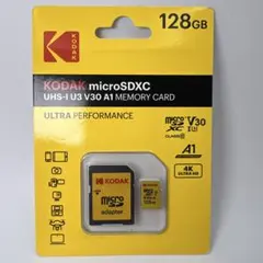 KODAK microSDXC 128GB UHS-I U3 V30 A1