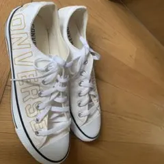 CONVERSE NEXTAR ホワイト ロゴスニーカー　25.5㎝