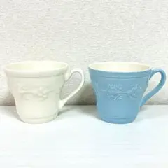 WEDGWOOD フェスティビティ ペアマグ (アイボリー・ブルー)