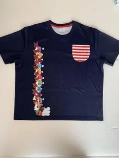 くまのがっこう Tシャツ ネイビー LL-3L 保育士