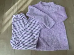 UNIQLO フリース　パジャマ　紫　120