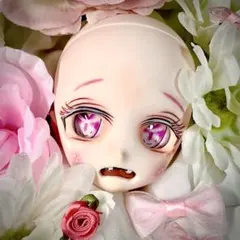 ボークス ドルフィードリーム DDH01 ドールヘッド 点描デカール使用