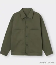 【GU】シェフジャケット オリーブ Mサイズのサムネイル