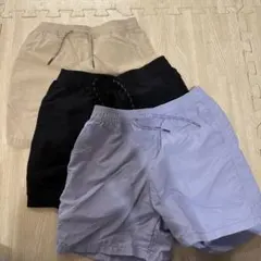 GU ドライアクティブショーツ　3点セット（ベージュ・黒・パープル）
