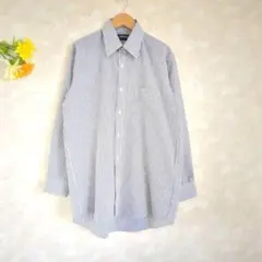 美品✨フルマーク Full Mark シャツ ストライプ【39-78】紺 白