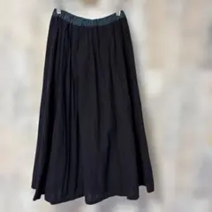 パラスパレス　フレアスカート　濃紺のサムネイル