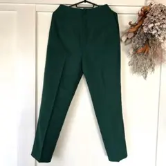 センスオブプレイス センタープレス スラックスパンツ グリーン