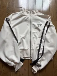 リボン ジップアップジャケット Lサイズ
