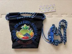 D.KELLY 刺繍ショルダーバッグ ボールアンドチェーン風
